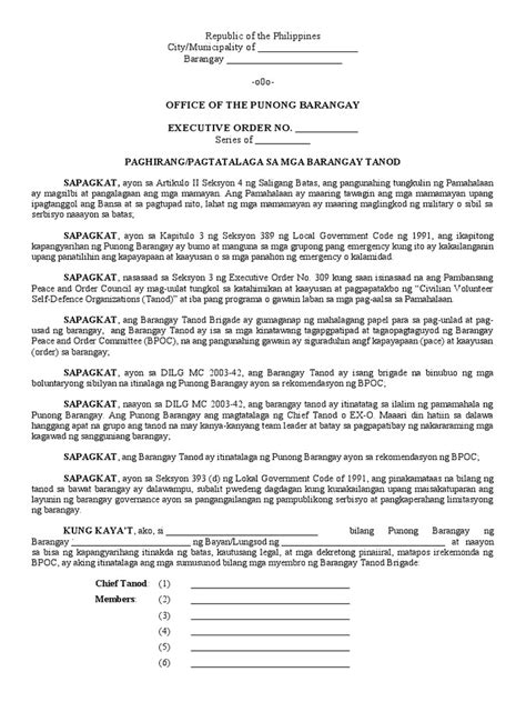barangay tanod drawing|MEMORANDUM CIRCULAR TO : PROVINCIAL GOVERNORS, .